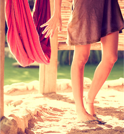 Mujer en hamaca paraguaya